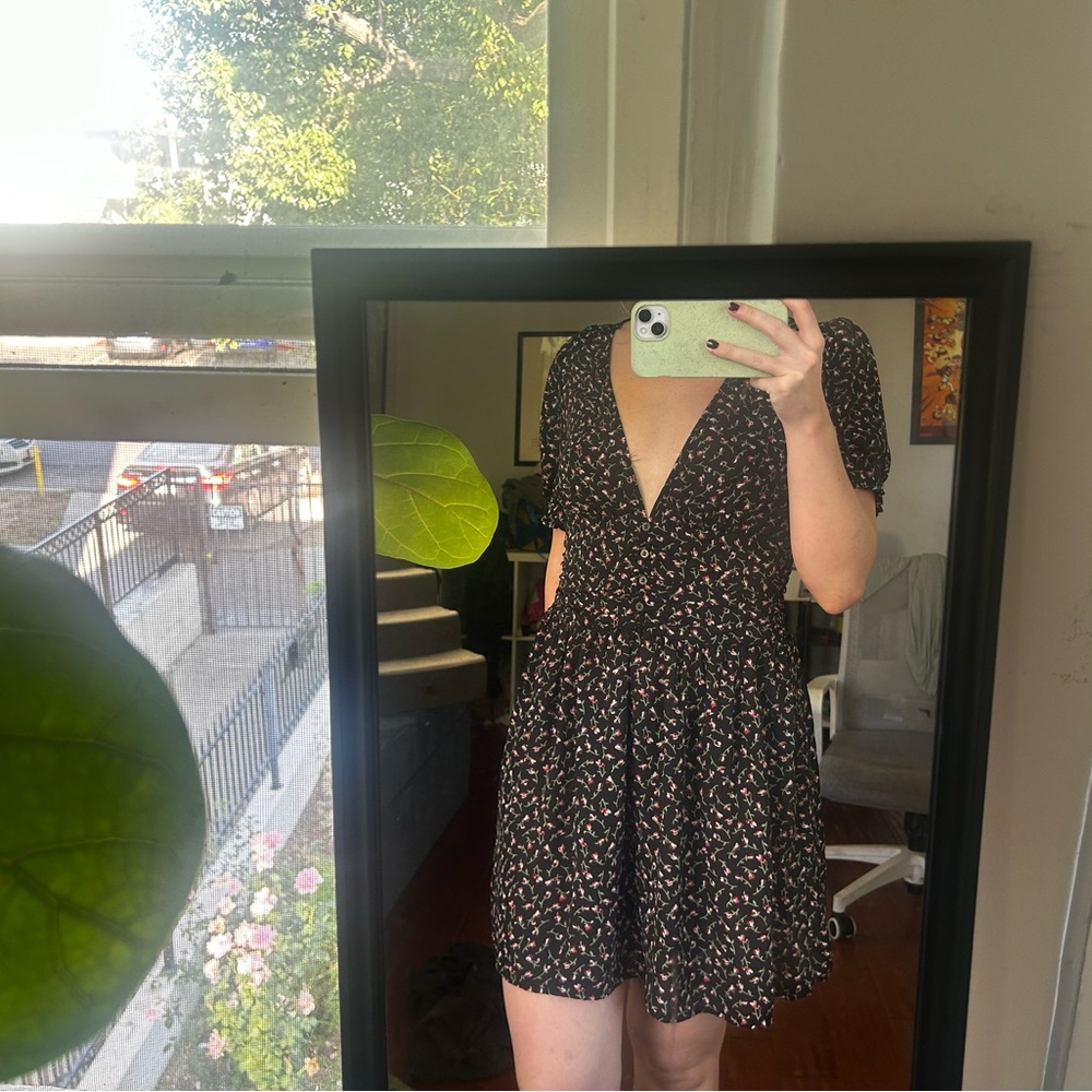 Urban Outfitters Floral V-Neck Dress